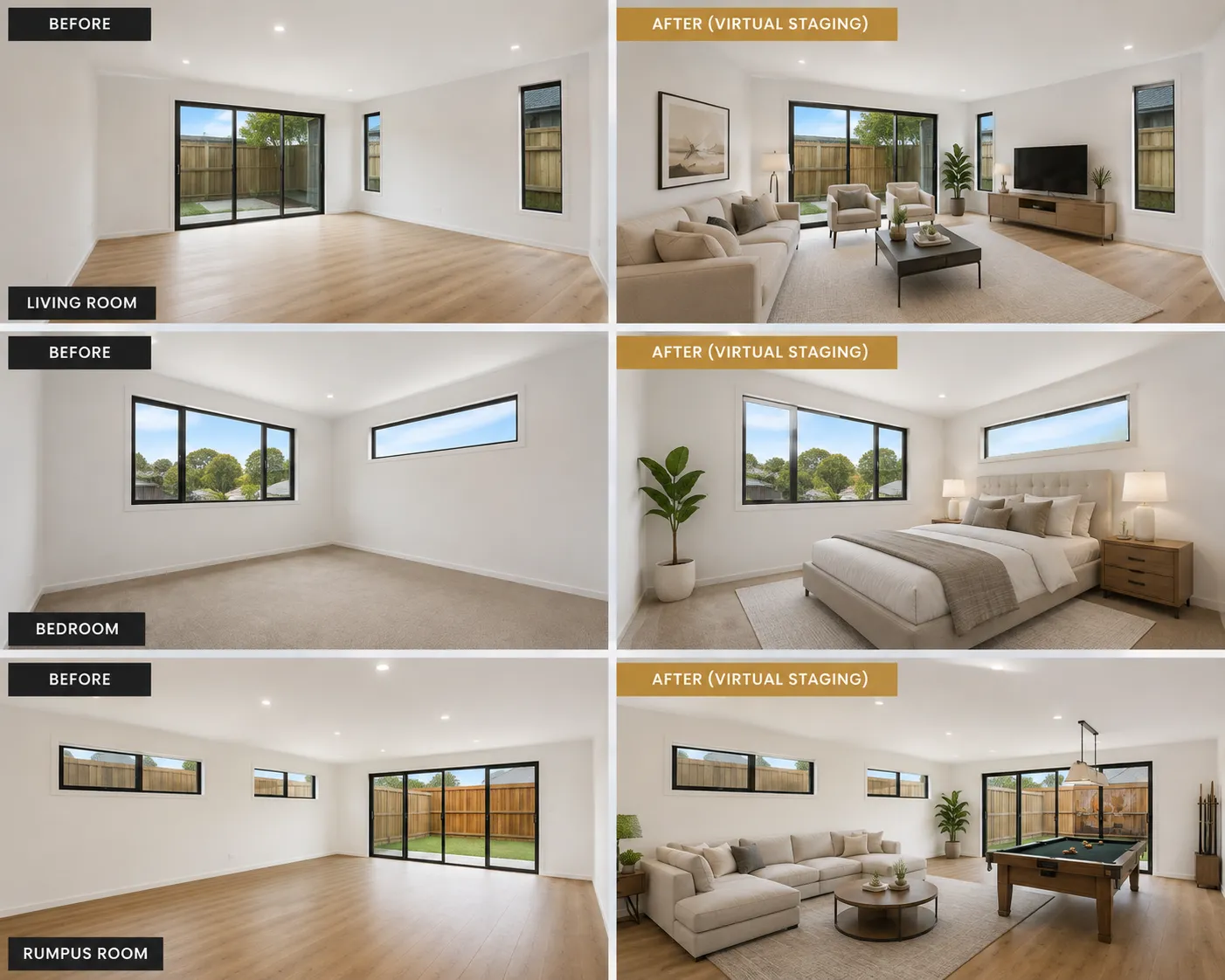 Virtual Staging Before After