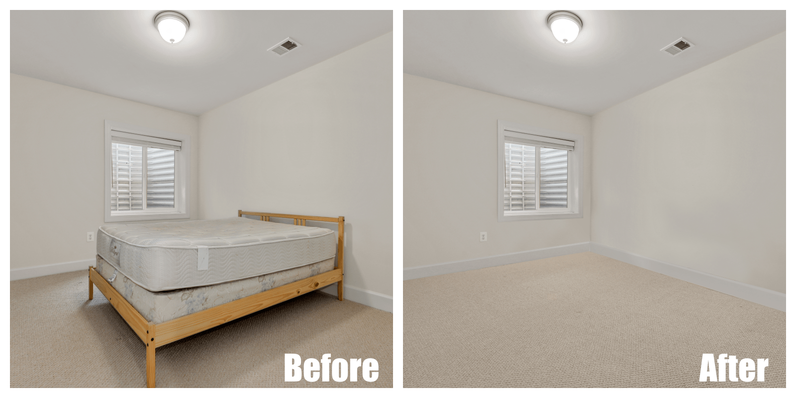 Clean Room After Item Removal
